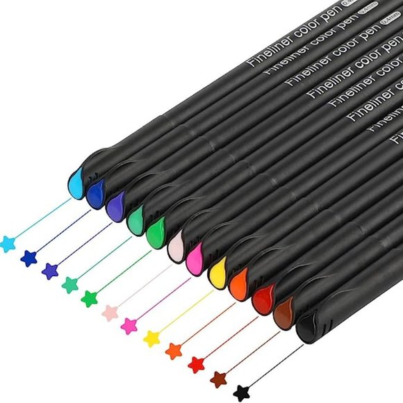 2 Pack of Journal Planner Pens Colored Pens Fine Point Markers Fine Tip Drawing - Picture 4 of 8